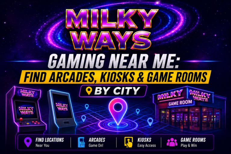 Milky Way Gaming Near Me: Find Arcades, Kiosks & Game Rooms by City